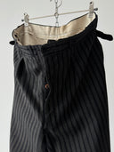 1940s French Workwear Striped Trousers