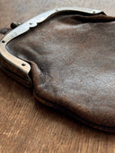 1950s Soviet Leather 'Kisslock' Coin Purse
