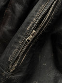 1960s Swiss Army 'Le Belier Paris' Faded Leather Trench