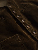 1930s French Work Corduroy Vest