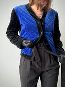 YSL Variation FW91 Quilted Velvet Jacket