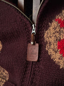 Vintage Jim & Larry Sportswear Hand Knit Wool Cardigan