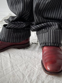 1940s Swiss 'PKZ' Striped Wool Trousers