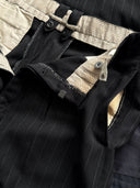 1947 Dated British Three Piece 'Demob' Pinstripe Wool Suit