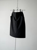 1980s Chanel Boutique Wool Pencil Skirt