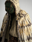 Vintage Fur Hooded Poncho