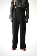 1950s European Tuxedo Wool Trousers