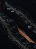 1880s Victorian Velvet Soutache Bodice