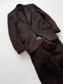 1930s German Work Two Piece Brown Winter Suit