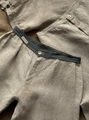 1940s Soviet Union Farmer Work Linen Trousers