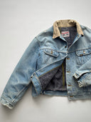 1980s Lee Storm Rider Faded Lined Denim Jacket