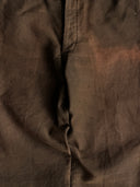 1970s England Work Moleskin Sun Faded Brown Trousers