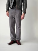 1960s French Workwear Cotton Pique Trousers