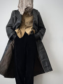 1940s German Officer Pigskin Leather Trench Coat
