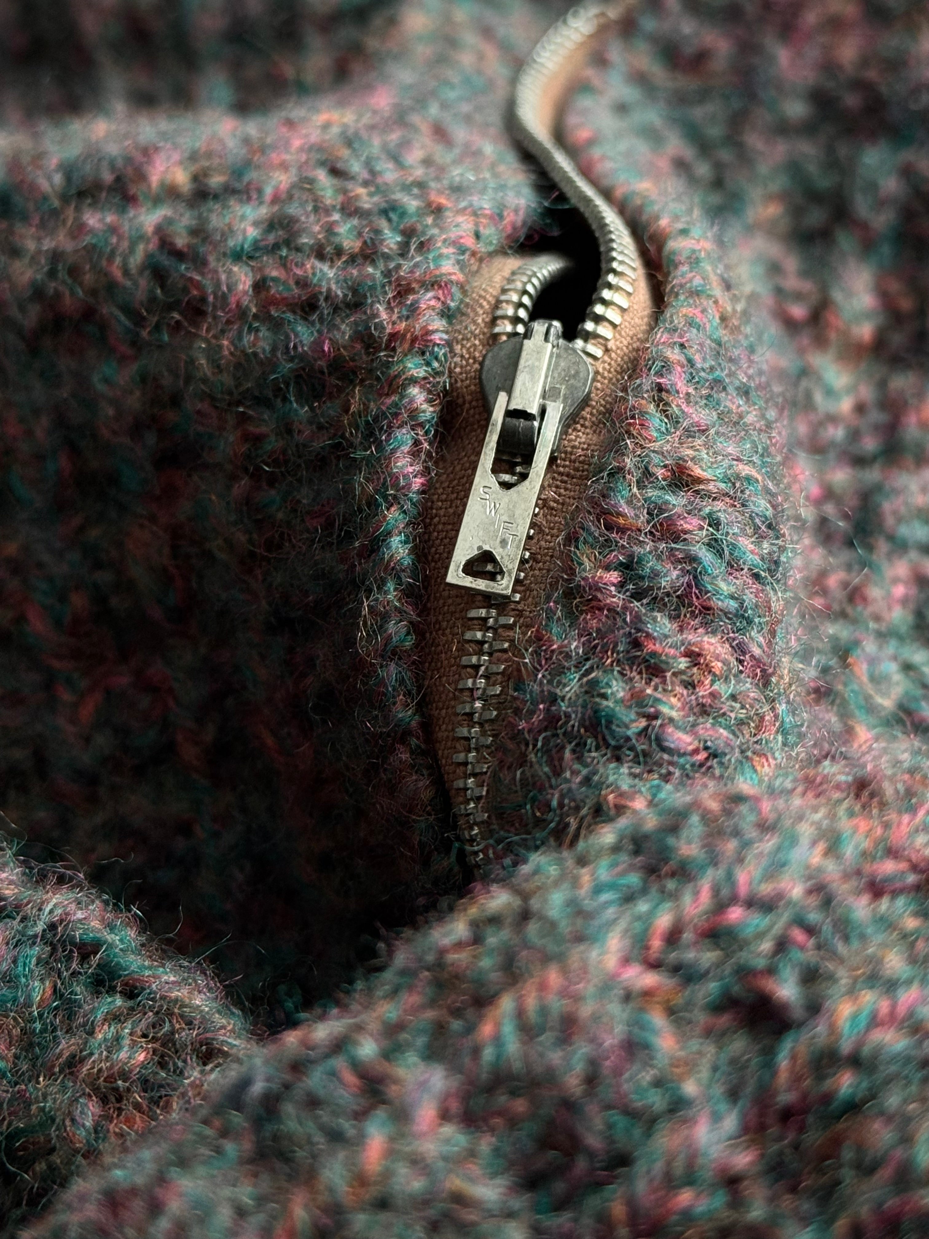 1960s USA 'Swift' Zipper Wool Knit Cardigan – Thepuregarb