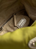 Prada 'Lime Green' Nylon Shoulder Bag