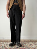 1930s European Buckle Back Striped Trousers