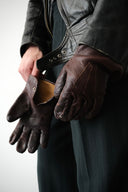 1960s European Distressed Moto Gloves