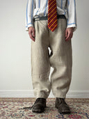 1940s Soviet Union Farmer Work Linen Trousers