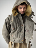 1950s Swedish Army M53 Motorcycle Lined Jacket