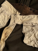 1970s England Work Moleskin Sun Faded Brown Trousers