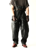 1930s Swiss Army Moto Leather Overtrousers