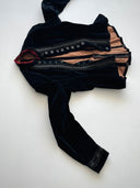 1880s Victorian Velvet Soutache Bodice
