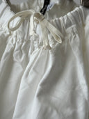 Comme Des Garcons White Midi Skirt