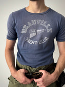 1970s Deauville Yacht Club France Sun Faded Ringer Tee
