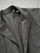 1950s French Workwear Chambray Thrashed Atelier Coat