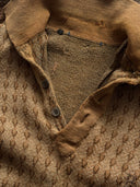 1930s German Thrashed Wool Knit Sweater