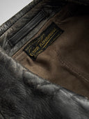 1940s German Officer Pigskin Leather Trench Coat