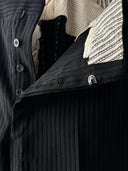 1930s German Buckle Back Striped Suit Trousers