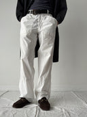 Stone Island SS05 White Cotton Trousers