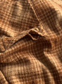 1960s European Wool Checked Smoking Lounge Jacket