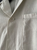 1970s French Workwear Sanfor White Chore Jacket