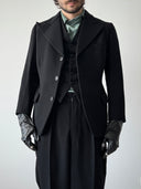 1940s European Peaked Lapel Three Piece Wool Suit