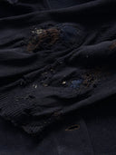 1930s German Thrashed Double Breasted Wool Cardigan