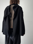 1990s Thierry Mugler Asymmetric Cape Coat