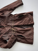 Vintage Barbour 'Cameron' Women's Brown Wax Coat