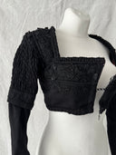 Antique Edwardian Women's Floral Blouse Corset