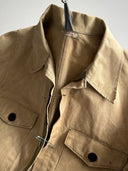 1950s Austrian Work Duck Canvas Reworked Cyclist Jacket