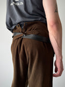 1940s German Fall Front Wool Trousers