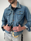 1970s Wrangler ‘Brad Pitt’ Style Denim Blue Jacket