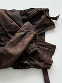 Archive Emporio Armani AW83 Cargo Leather Jacket