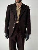 1930s German Work Two Piece Brown Winter Suit