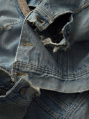 1980s Lee Storm Rider Faded Lined Denim Jacket