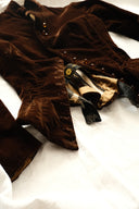 1880s Swiss Victorian Era Velvet Bodice