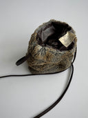 2000s Just Cavalli Faux Fur Shoulder Bag