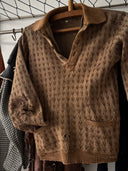 1930s German Thrashed Wool Knit Sweater